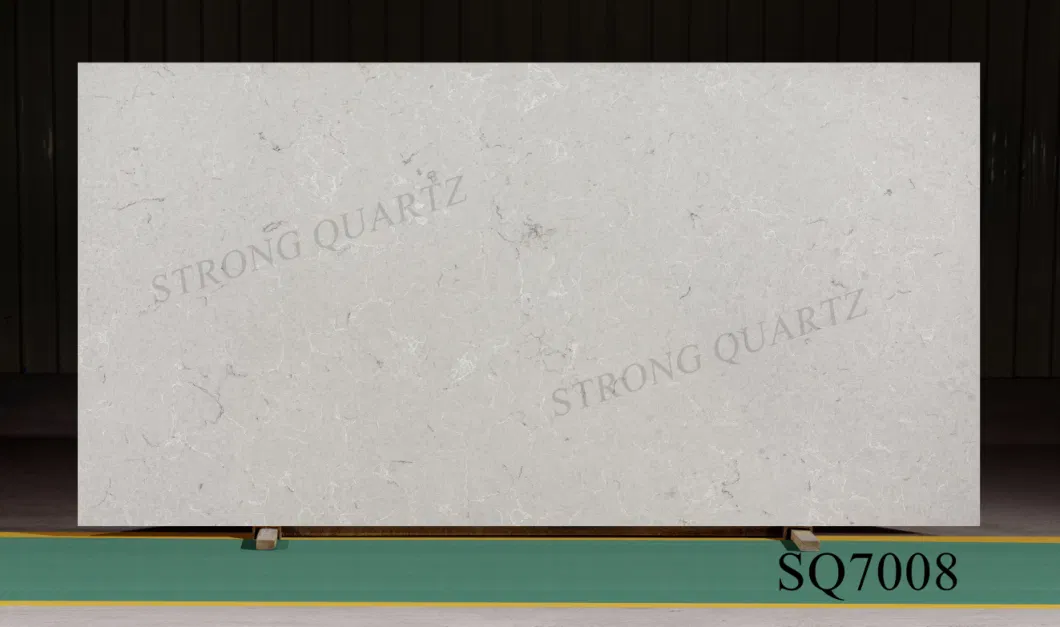 Wholesale Artificial Quartz Stone Slabs Calacatta White Kitchen Countertop 3200*1600mm