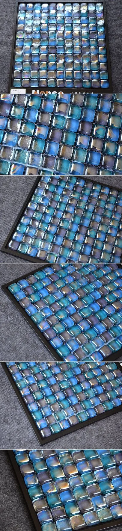 Mixed Color Wall Decoration Backsplash Glass Mosaic Tile for Kitchen