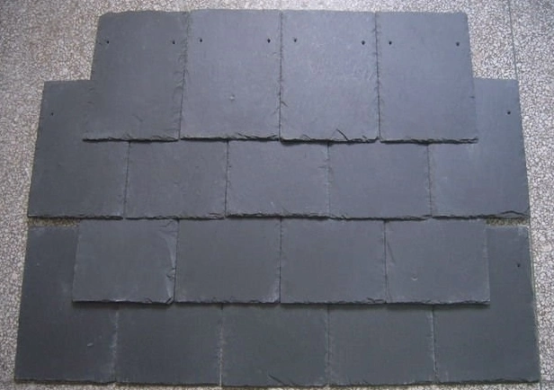China Natural Split Black Slate for Wall Cladding Roofing Facade Tile