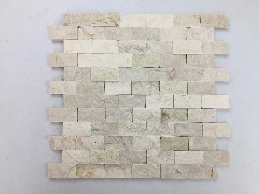 Cheap Cube 3D Brick Marble Mosaic Wall Tile for Sale