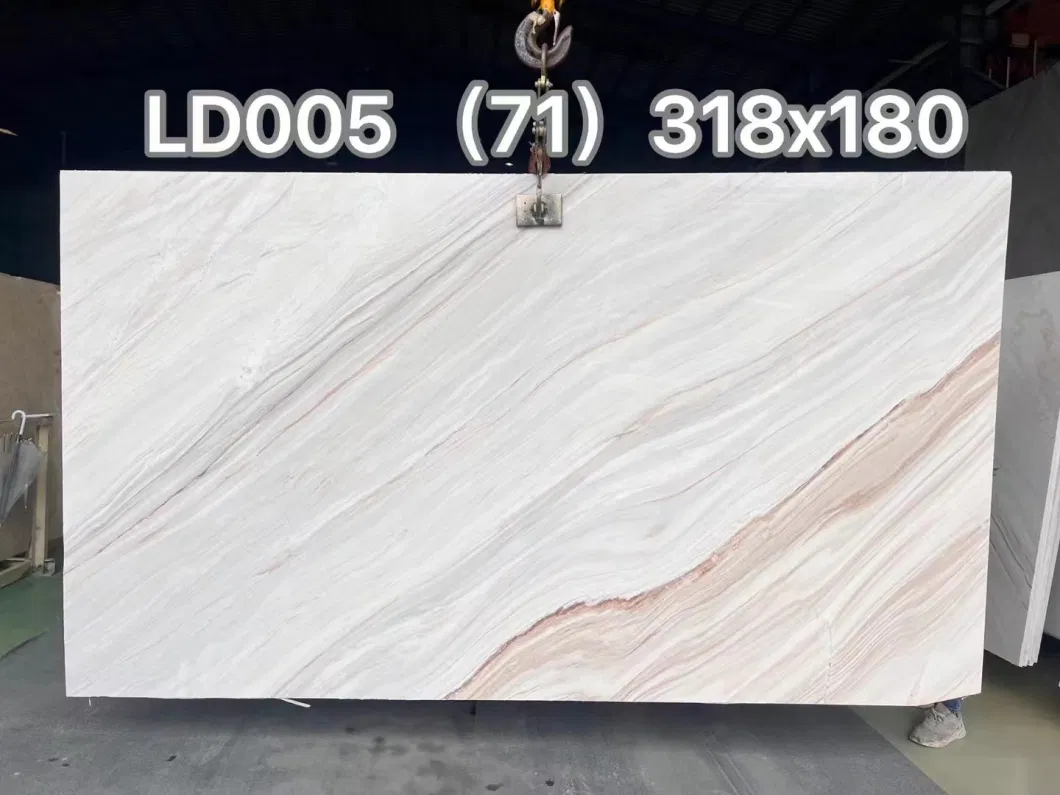 High Quality Wooden White Galaxy White Palissandro Marble Slab for Flooring Background Wall Countertop/Stair/Riser Decoration Tile