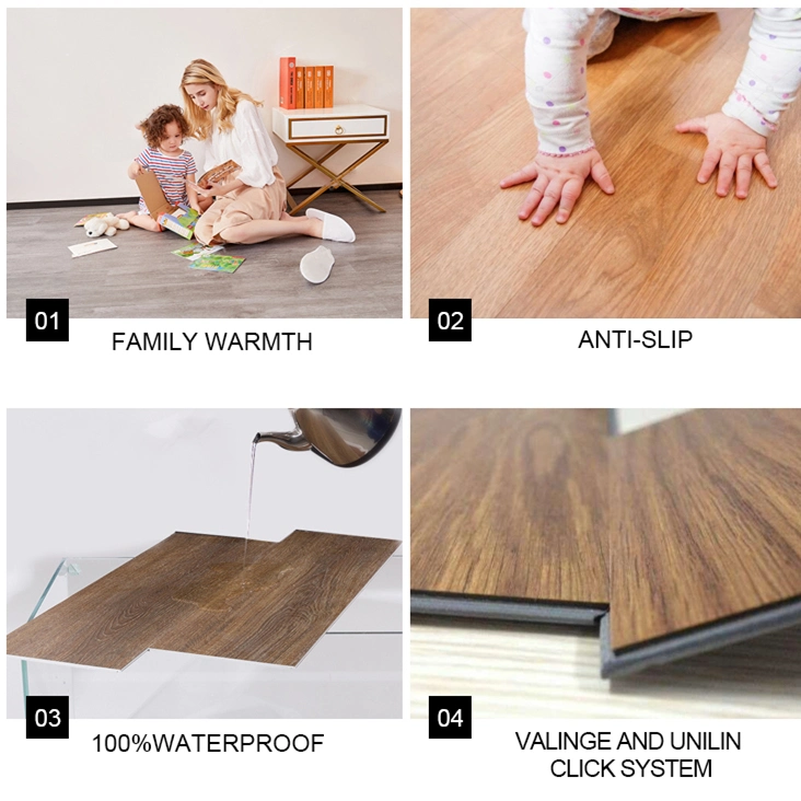Black Walnut Lvt PVC Vinyl Dry Back / Glue Down Flooring Planks Tiles