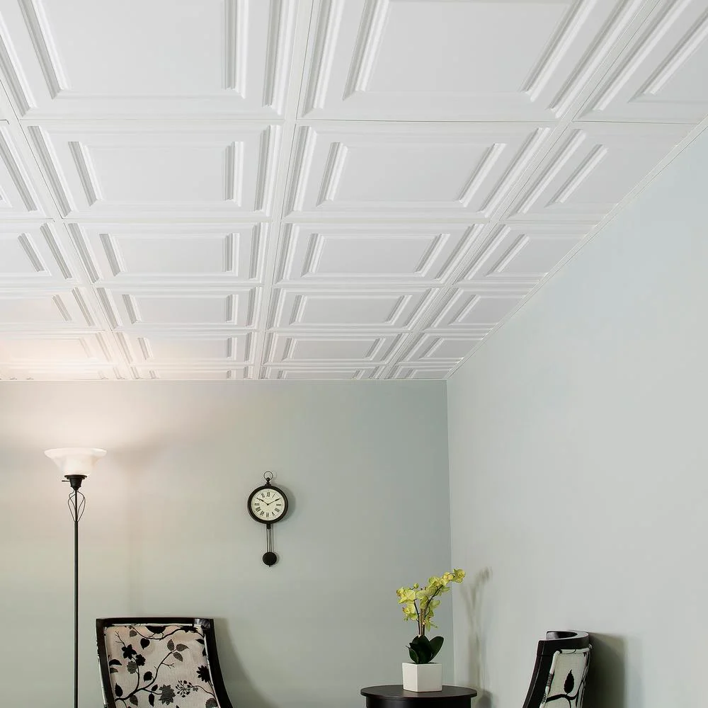 2023 Mywow New Arrival 605*605mm Square Wall Panel 3D PVC Ceiling Tile