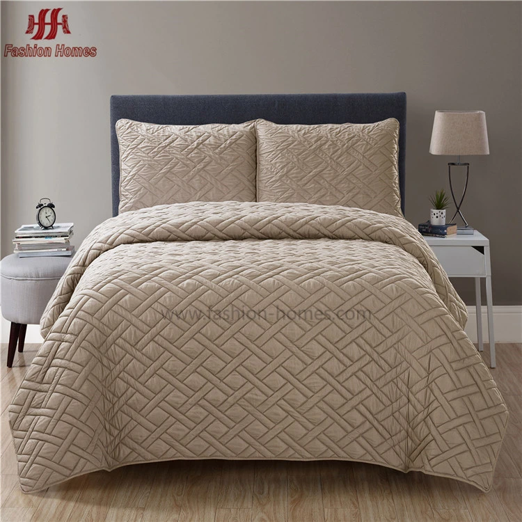 F-2118 Durk Grey Diamond Check with 3D Crinkle Effect Ultrasonic Quilts