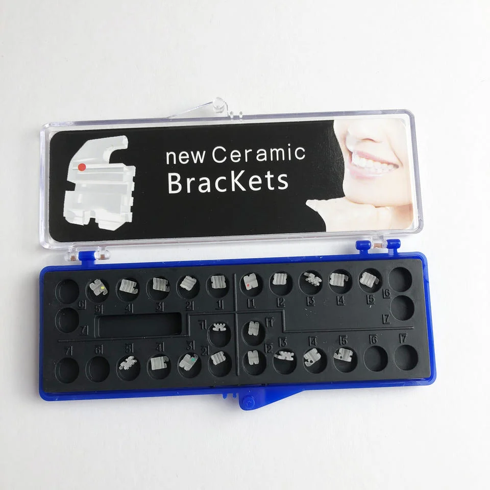 Clear Style Dental Ceramic Brackets Orthodontic Ceramic Brackets Roth 022