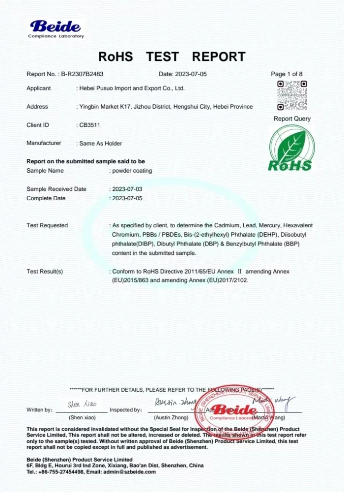 Latest Models Breathable Powder Coatings with Electrostatic Adsorption