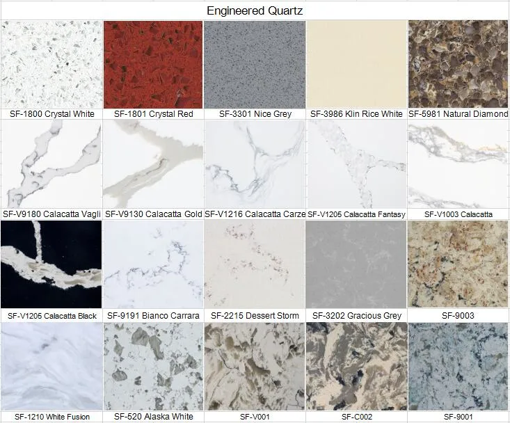 Artificial Stone polished/honed black/white/beige SF-834 stardust white quartz tiles for interiors/indoor kitchen/bathroom countertops/vanity