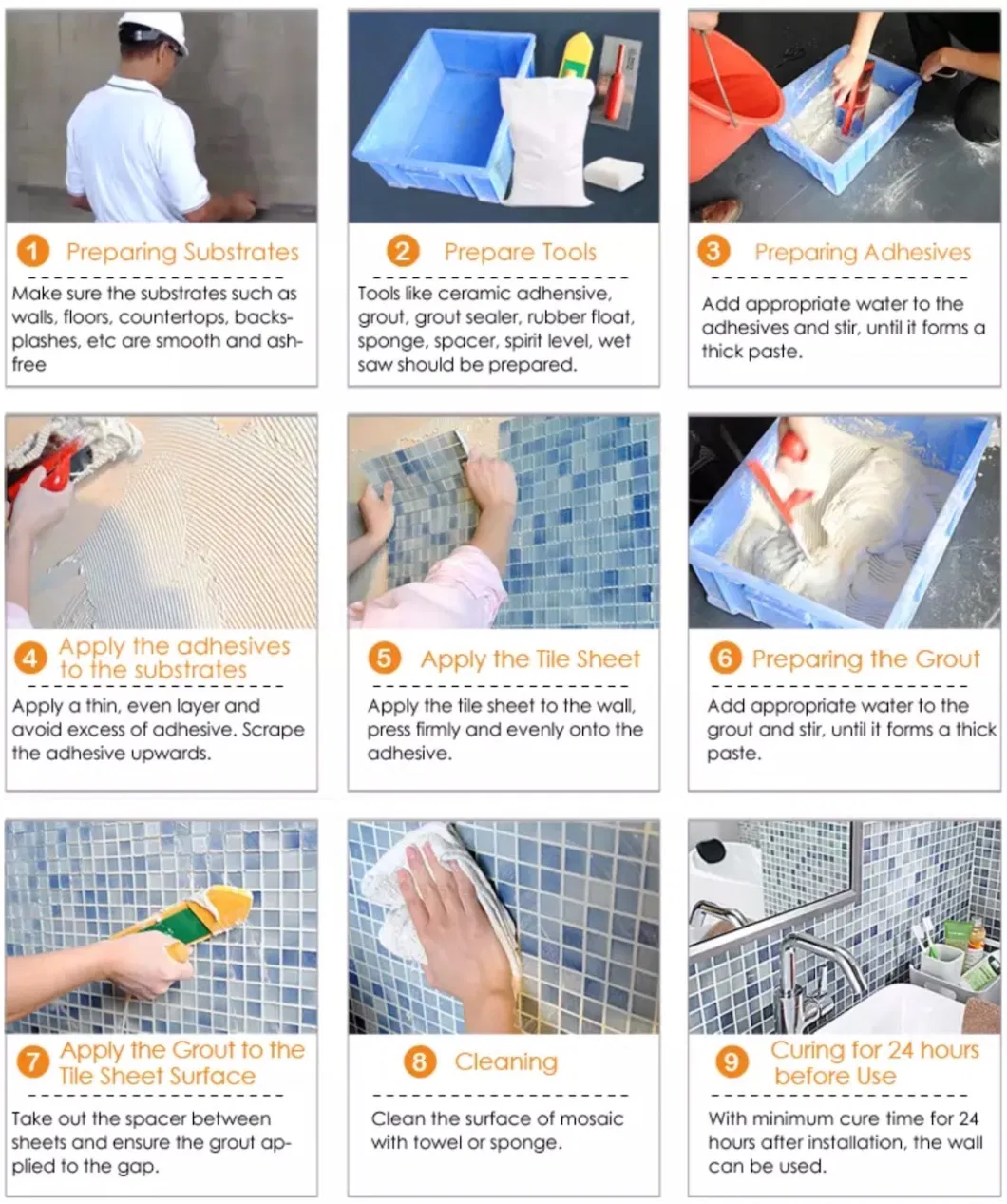 Swimming Pool Ceramic Tiles Crackle Ceramic Mosaic Wholesale Mosaic Tiles