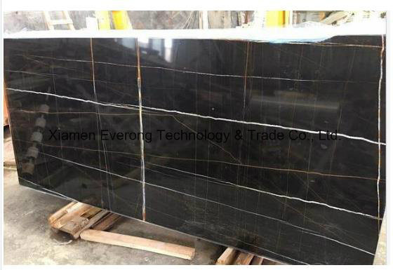 China Hermes Grey Marble Slab for Countertop and Tile with Veins