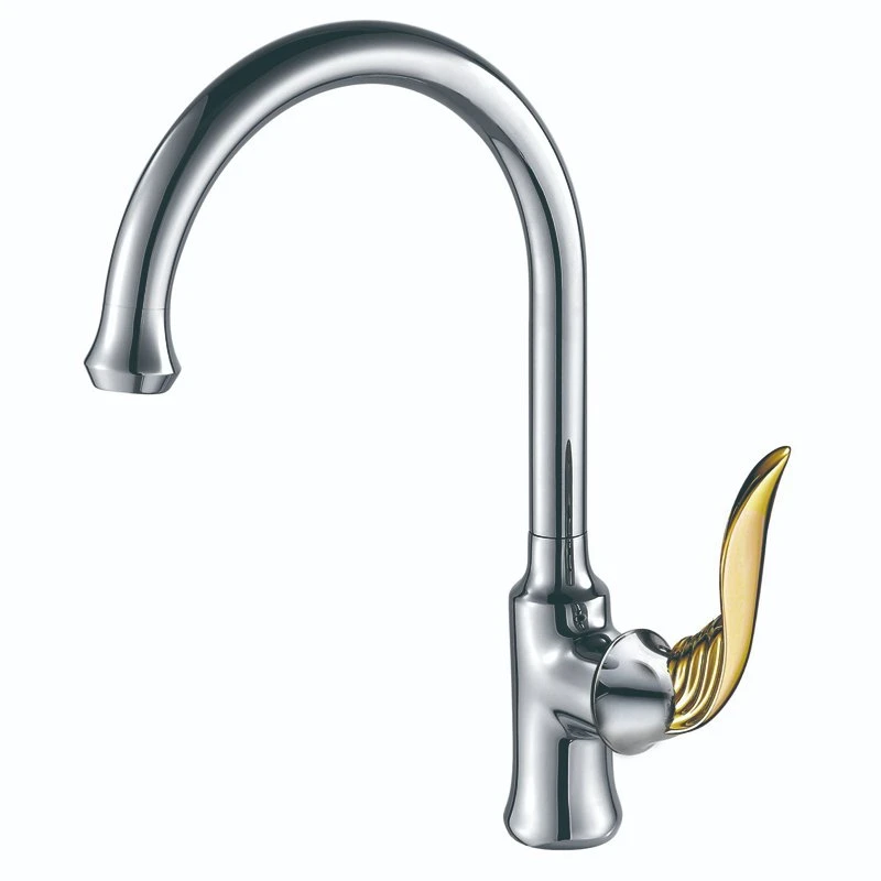 Distributor Luxurious Kitchen Faucet Taps Traditional Wall Mounted Kitchen Mixers Chrome Plated