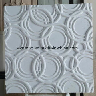 Black Marble Gold Silver Shiny Design 3D Carved Art Wall Tile