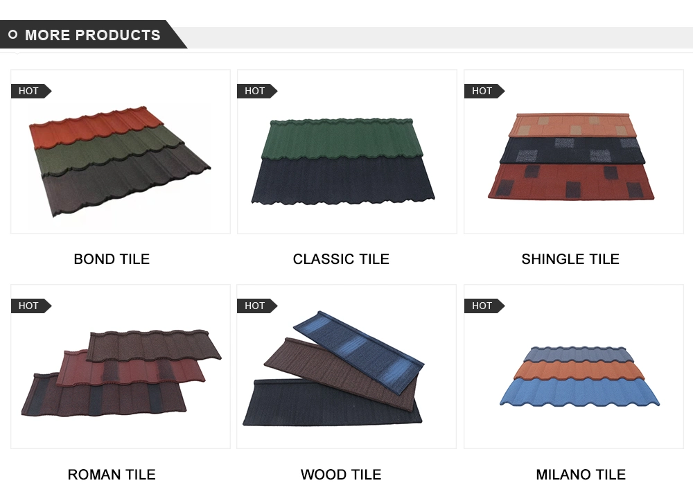 Building Materials Home Decoration Roofing Sheet Wood Tile Wall Panel Colorful 1340mm Stone Coated Metal Roof Tiles