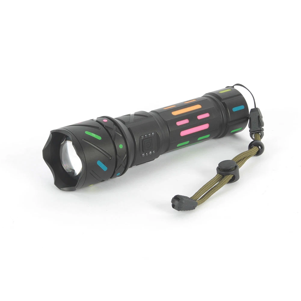 Yichen 700lm Rechargeable Zoomable LED White Laser Flashlight with Fluorescence Appearance