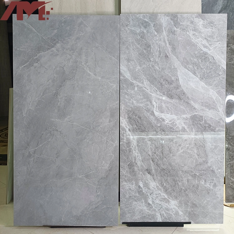 China Latest Home 750X1500mm Gray Color Wall Tile Polished Big Floor Tiles