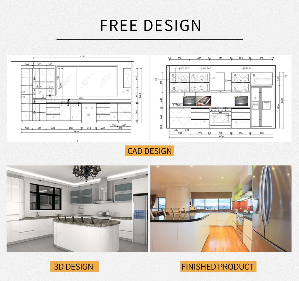 Commercial Kitchen Island Foshan Kitchen Furniture Glass Doors White Kitchen Cabinet