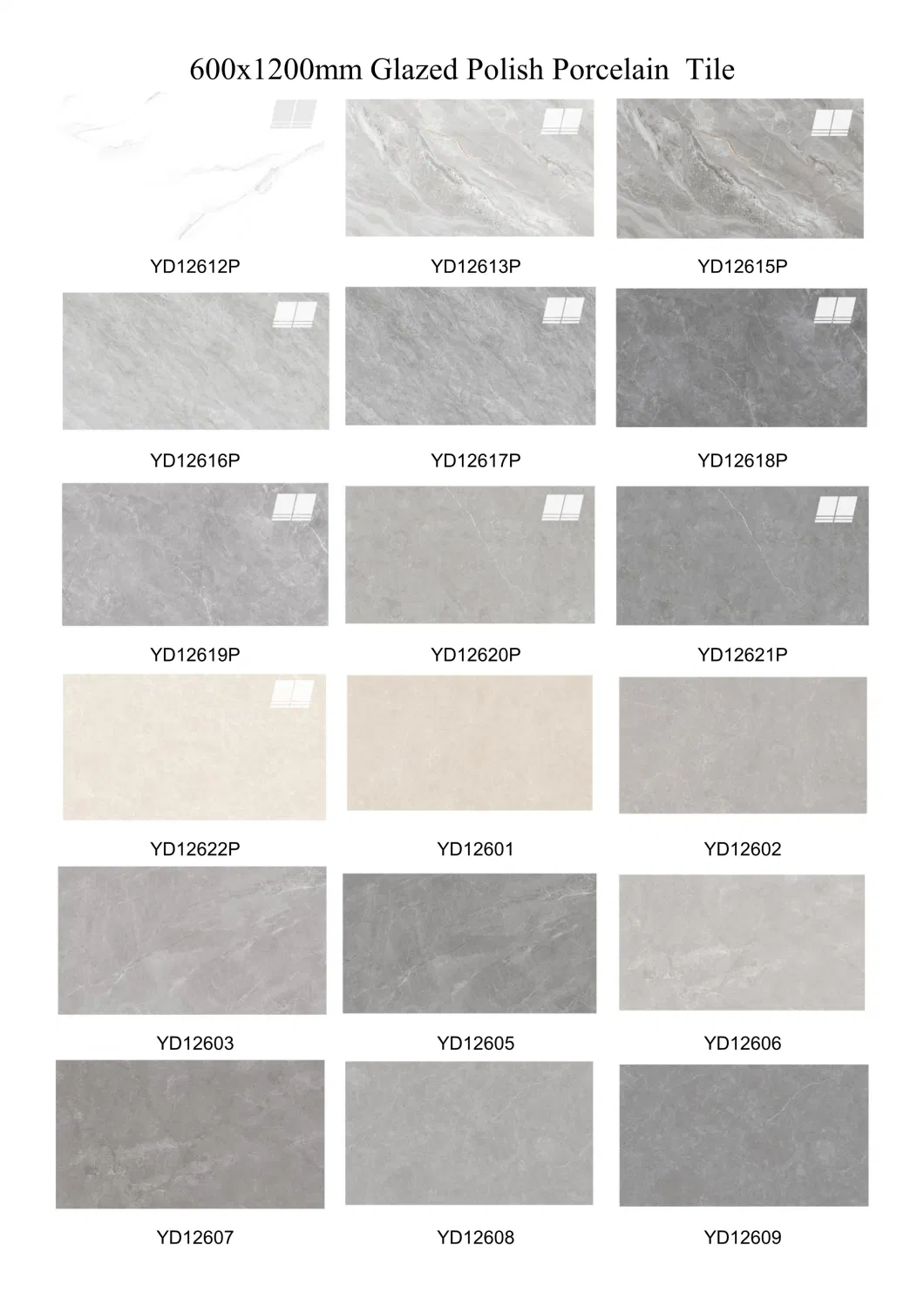 24X48 Glazed Polish Porcelain Tiles for Floor and Wall Building Material