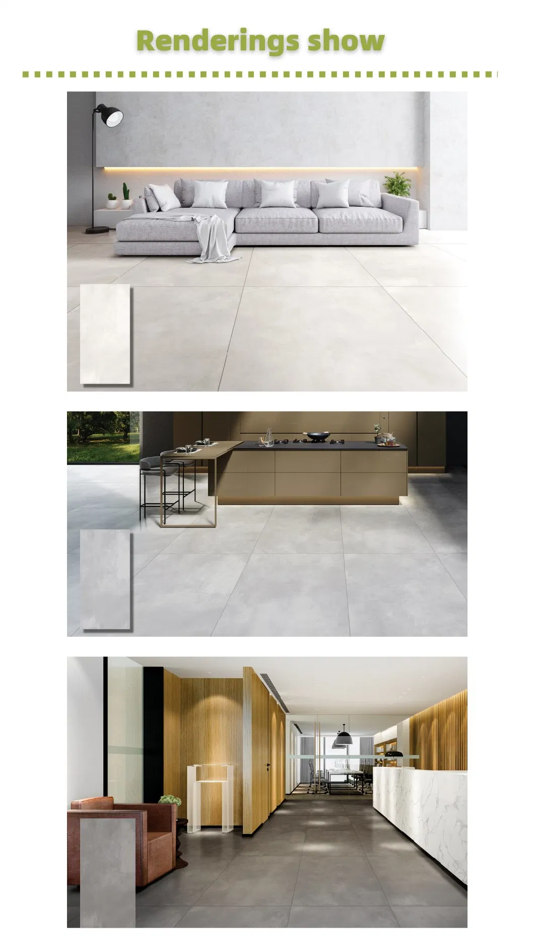 Modern Home Decor Kitchen Bathroom Living Room School Building Material Non-Slip Porcelain Floor Ceramic Glazed Polished Indoor Outdoor Matt Tile