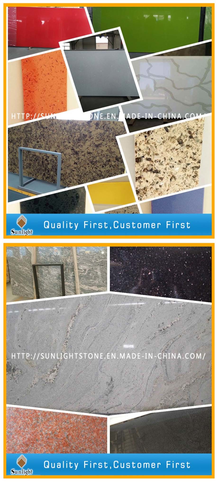 Natural G682 Yellow Stone Granites for Flooring/Wall Tiles (With Grains)