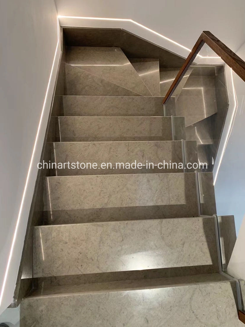 Nature Grey Marble Limestone Stair and Tile