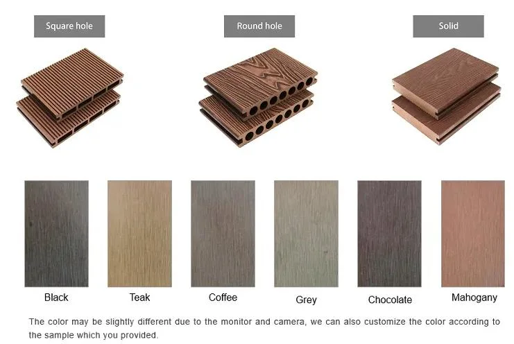 Fashion Environmentally Friendly Hot Sale 3D Outside Floor Tiles Outdoor Cladding WPC Decking