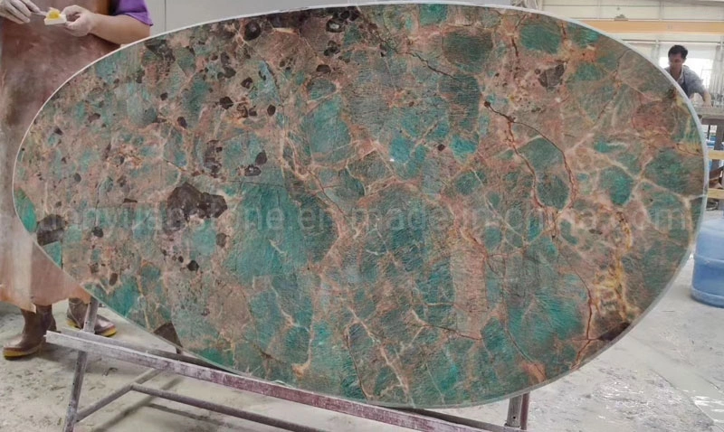 Natural Stone Amazonite Quartzite for Floor/Wall Slabs/Tiles/Countertop/Stairs/Column