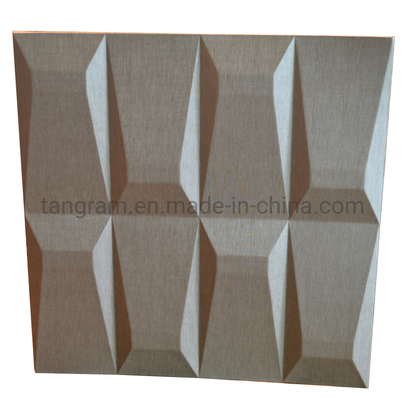 3D Faux Leather Wall Tiles Special Effect Wall Decoration