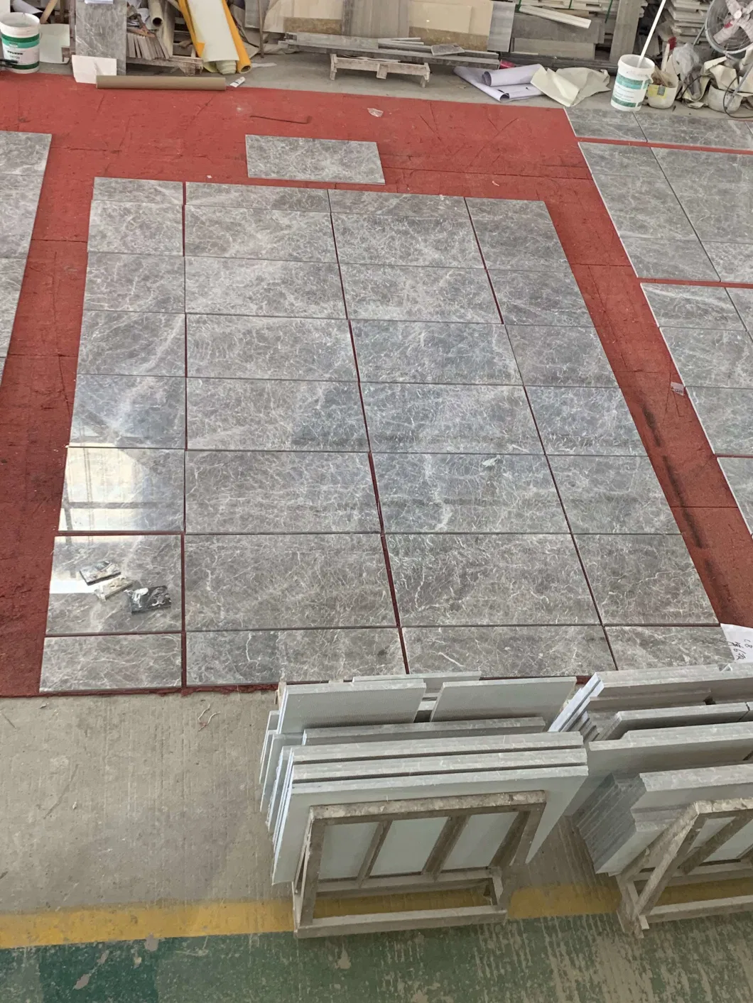 Kanes Grey Marble Tiles with Busy Looking Veins for Projects