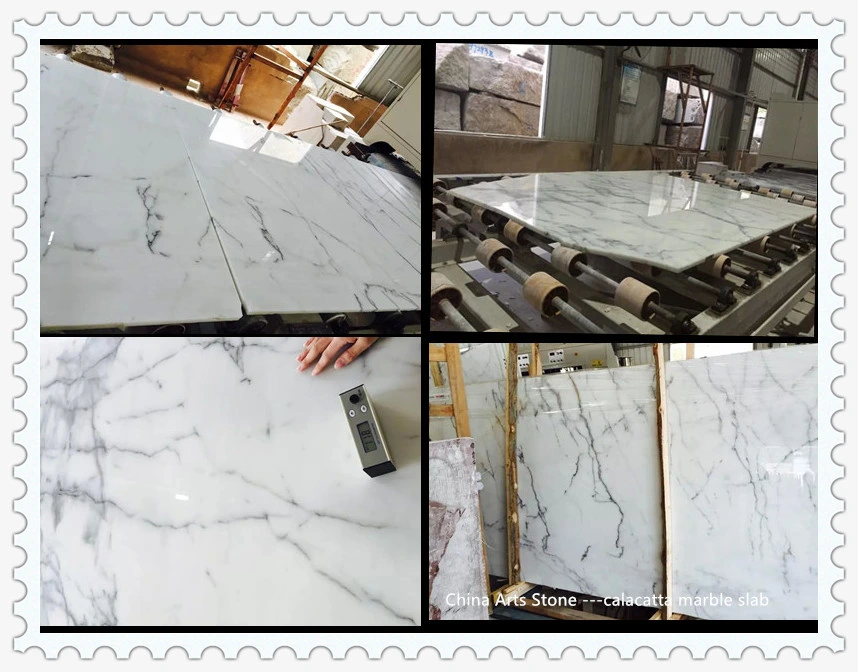 Grey Orina White Marble Slab for Wall and Tile