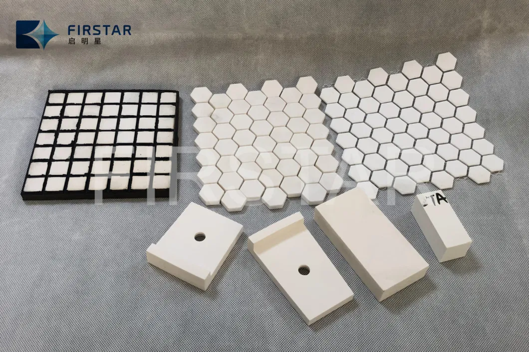 Abrasive Wear Resistant Alumina Ceramic Trapezoidal Pipe Tiles for Cyclones Liner