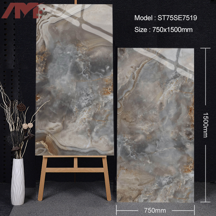 China Marble Cheap Tile Polished Porcelain Bathroom Sintered Stone 750mm*1500mm