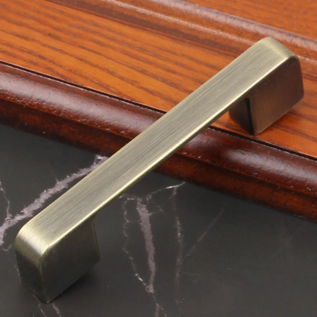 Modern Furniture Kitchen Door Handle Solid Brushed Stainless Steel Cabinet Pulls