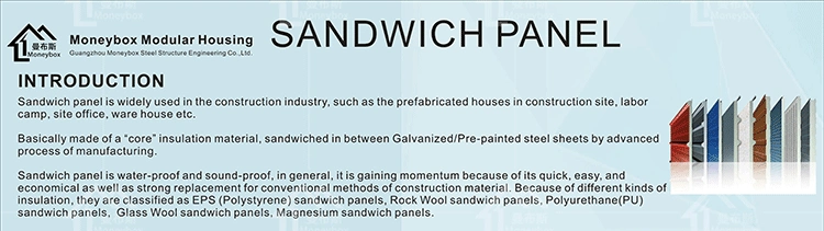 Insulated EPS PU Rockwool Roofing Tile Sandwich