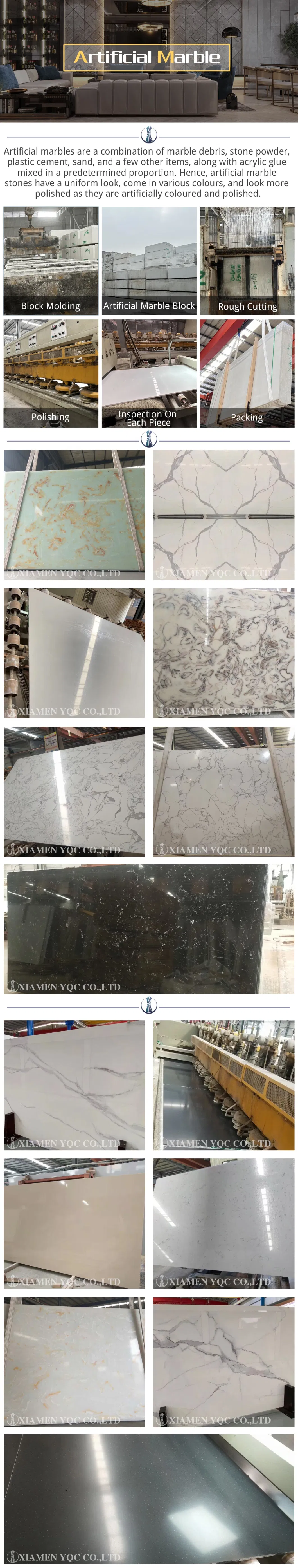 White/Black/Yellow/Beige/Red Granite/Marble/Travertine/Luxury Onyx/Agate/Limestone/Artificial Engineered Quartz Stone Big Slabs for Countertop/Wall Price