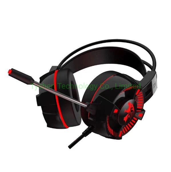 Latest Portable Gaming Headset Wired Headphone, Single Color Lighting