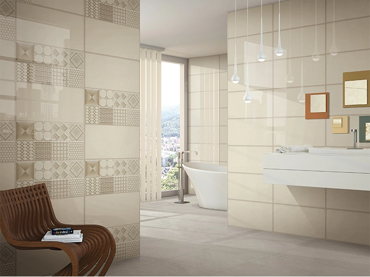 Matte Finish Ceramic Non-Slip White Bathroom Floor Tiles (MH6300)