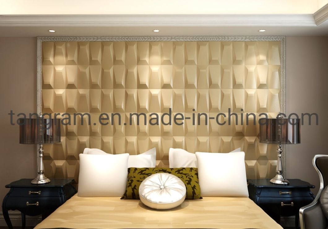 3D Faux Leather Wall Tiles Special Effect Wall Decoration