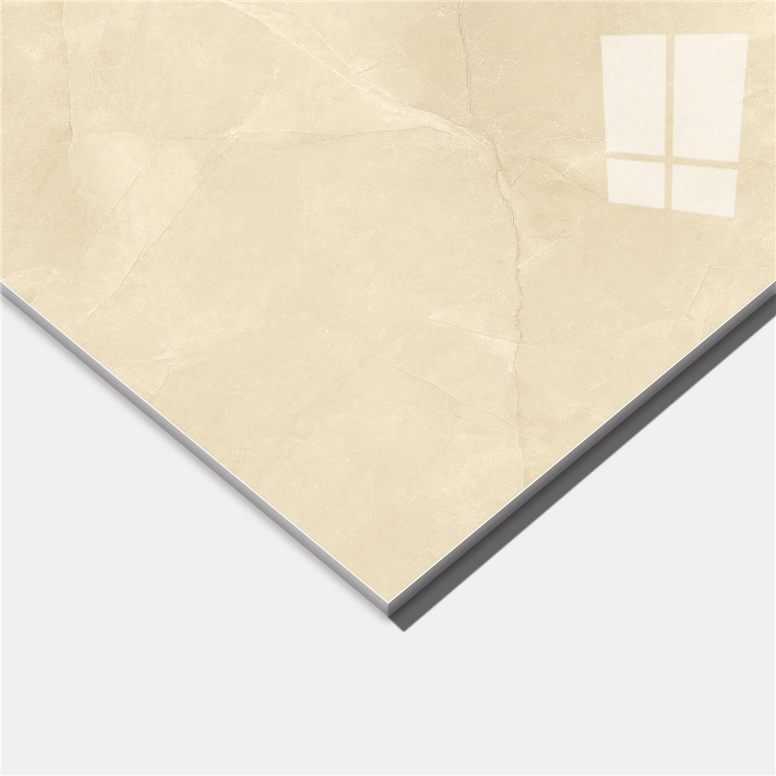 800*800mm Beige Color Full Polished Copy Marble Porcelain Floor Tiles