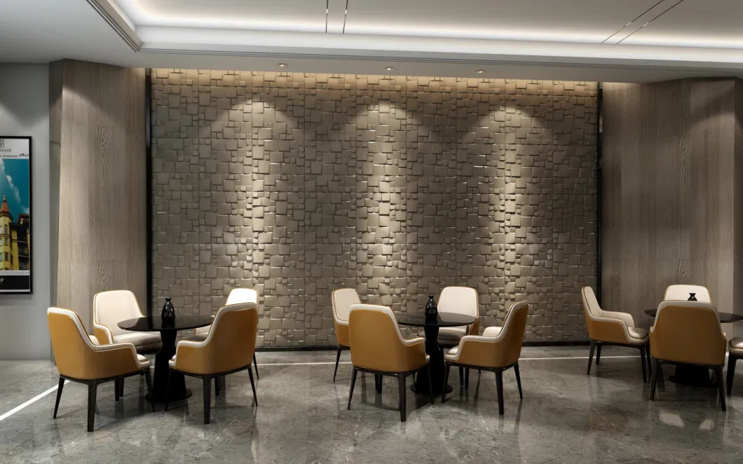 Embossed Wall Panel 3D Wallpaper, 3D Wall Tiles, Leather Panel