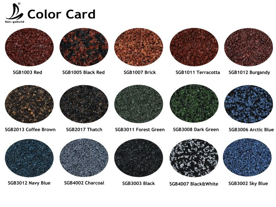 Black Red Green Blue Gray Color Stone Coated Classic Roman Metal Aluminum Zinc Steel Roofing Tiles