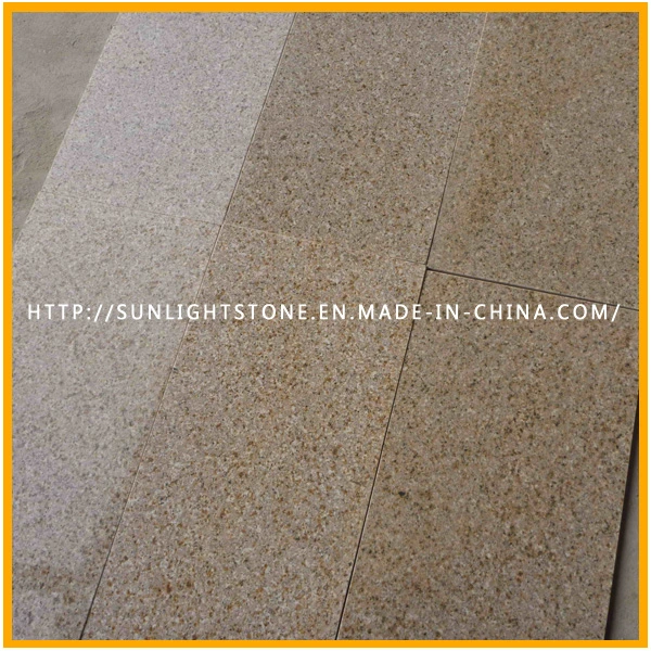 Cheap G682 Sunset Gold Misty Yellow Granite Flooring Tiles