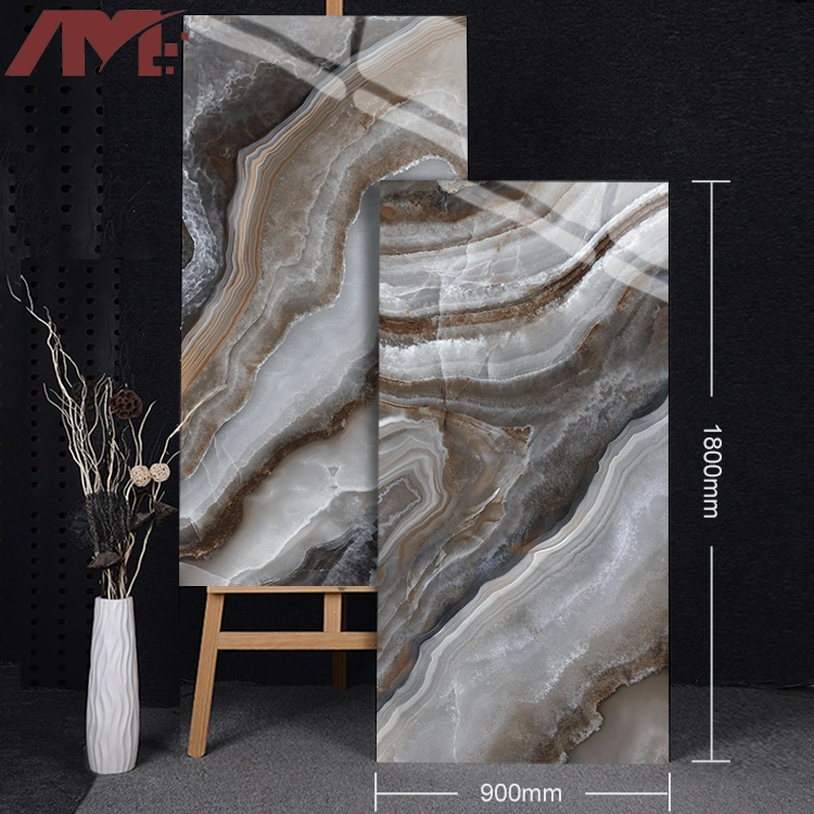 900*1800mm White Marble Store Large Porcelain Slab Floor Wall Tiles Sintered Stone