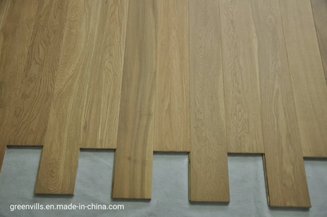 190mm Width White Oak Hardwood Flooring Natural Oak Engineered Parquet