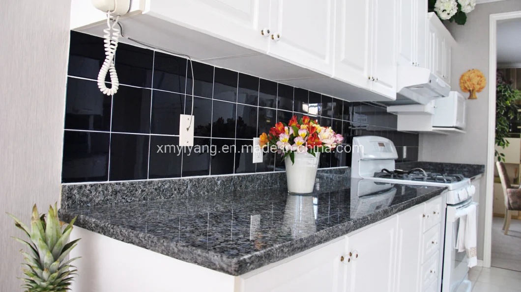 Navy/Black/Brown/Blue Pearl Granite Vanitytop/Countertop/Island for Kitchen/Bathroom Flooring Tiles Wall Mosaic