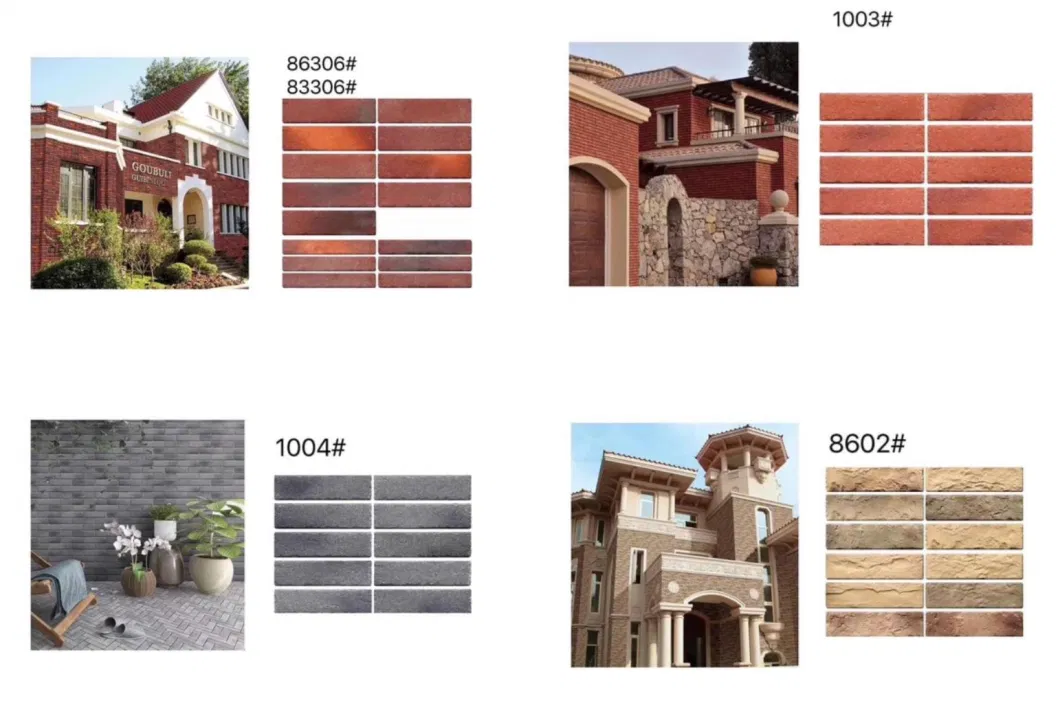 Standard Ceramic Wall Tile Sizes 3D Split Rocks Stone Exterior Ceramic Wall Tiles for Outdoor Use