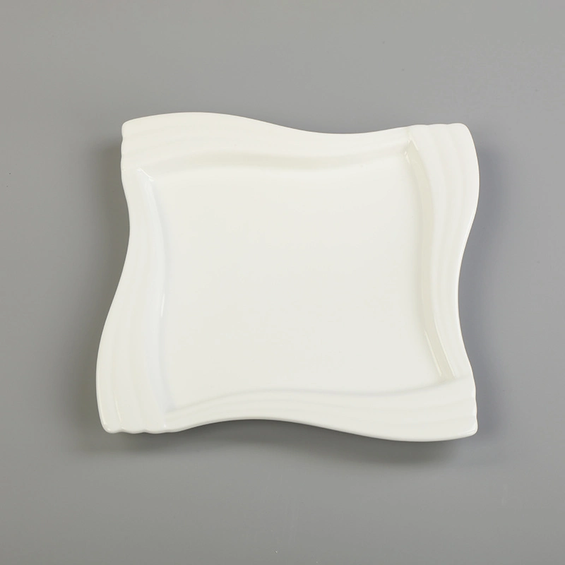 Dinner Porcelain Bamboo Fiber Tableware Sets Ceramic 4 Piece for 1 Wholesale Custom Plate Biodegradable Bone Dinnerware Set