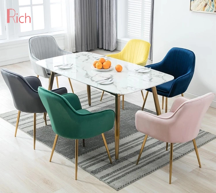 Wholesale Dining Chair Modern Dining Room Furniture Metal Nordic Dining Chair Dining Chair