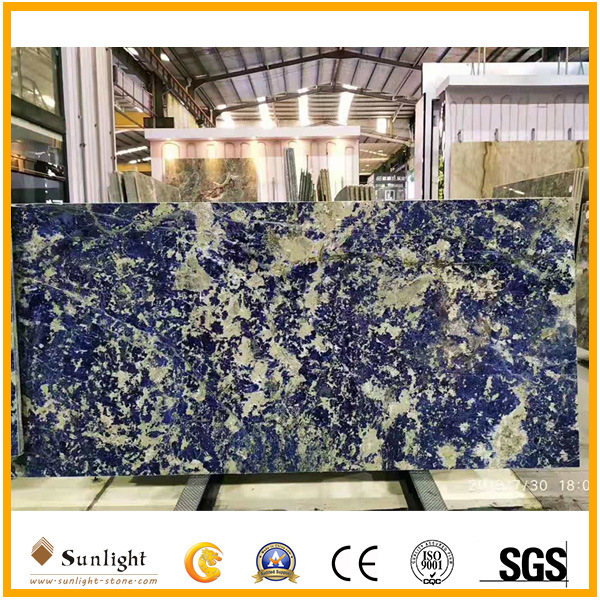 Hot Sale Luxury Stone Bolivia Blue Slabs, Wall Bookmatch Slabs, Sodalite Blue Granite