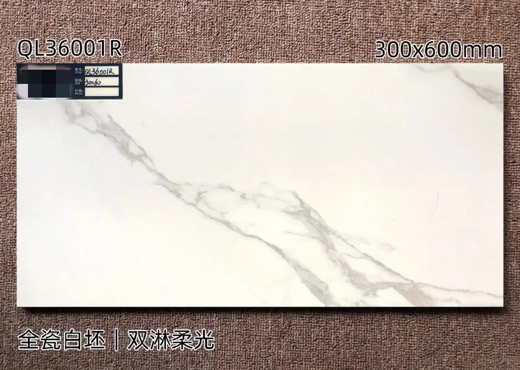 12X24 White Soft Matt Porcelain Tile for Interior Wall