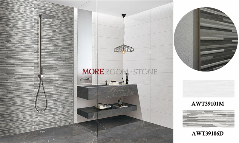 Modern Style Home Wall Decor 3D Grey Tile