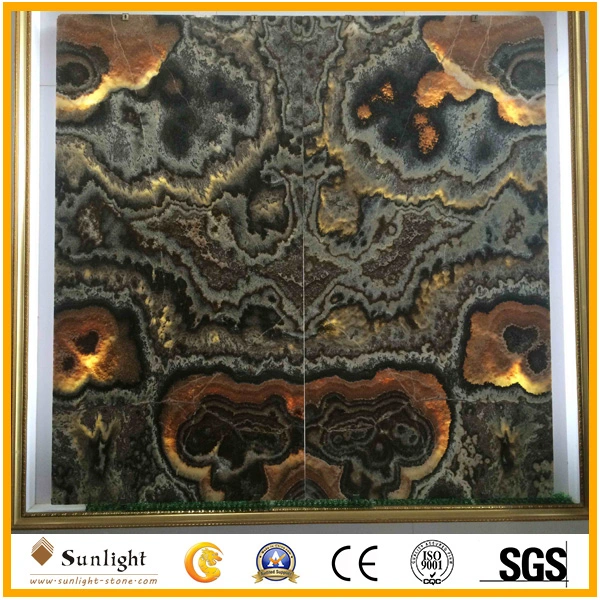 Natural Polished Stone Blue/Green/Black Onyx for Wall Tiles, Flooring Tiles,